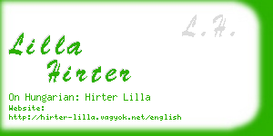 lilla hirter business card
